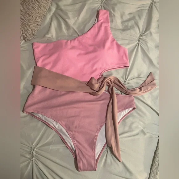 🎉 HP 🎉 SOAKING UP THE SUN PINK ONE PIECE SWIMSUIT - Picture 8 of 10